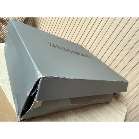 Zadig & Voltaire Ride Chelsea Semy-Shiny Calfskin Womens Boots MSRP $648 New - Picture 12 of 13